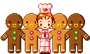 dancing gingerbread men   animation
