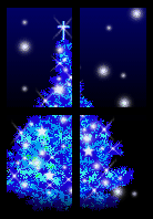 blue  christmas tree   animation