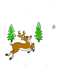 running reindeer   animation