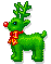  green reindeer  animation
