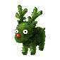 green reindeer   animation