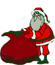  reindeer inside santas sack animation