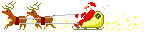santas sleigh  animation