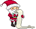 santa with a list   animation