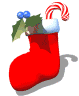 sock and candy cane  animation