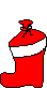 elf in a christmas sock  animation