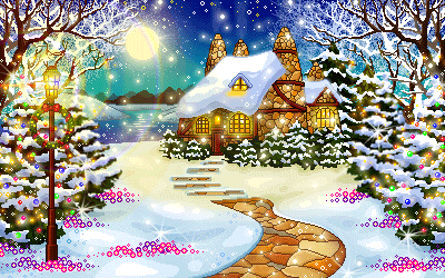  christmas scene  animation