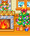  christmas room  animation