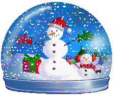  snow and snowman snow globe  animation