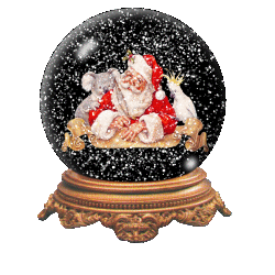  father christmas globe  animation