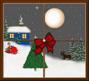  christmas window  animation