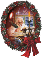 santa clause wreath   animation