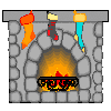  christmas fire place    animation