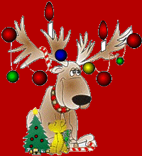 decorated reindeer   animation