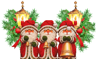  3 father christmasses  animation