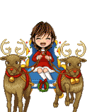  reindeer and sleigh animation