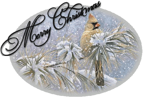  happy christmas snowy scene animation
