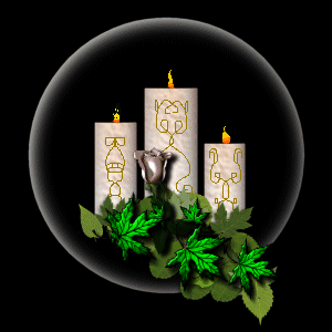 christmas candles  animation