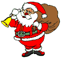santa ringing a bell  animation