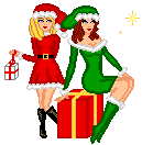 dolls  christmas  presents animation