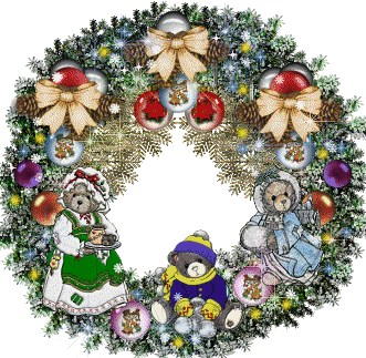   christmas wreath  animation