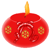   christmas candle  animation