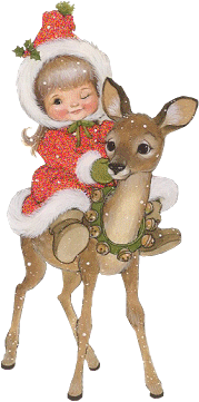   christmas deer and baby  animation