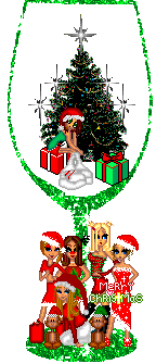  merry christmas wine glass  animation