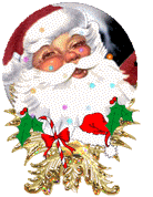  father christmas  bauble  animation