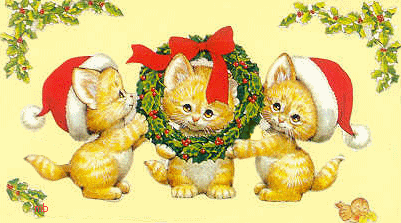   christmas kittens  animation