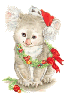 christmas koala bear   animation