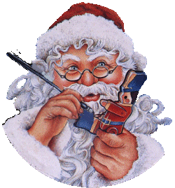  father christmas painting a toy  animation