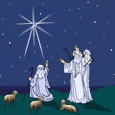 nativity scene shepherds   animation