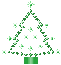 green christmas tree   animation