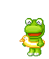 frog dancing  animation
