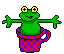  frog in a cup animation