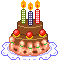 Chocolate Birthday  Cake  animation