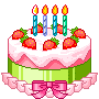 Chocolate Birthday  Cake  animation