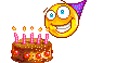 Lovely  Cake and Candles animation
