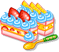 strawberry Cream Cake  animation