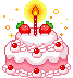  Chocolate Cake with heartanimation