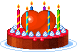 Red Heart Cake  animation