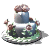 Spinning Wedding Cake with Roses Cake  animation
