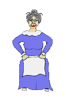 old lady dancing animation