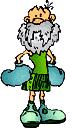 old scottish man boxer  animation