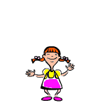grandma and grand daughter dancing  animation