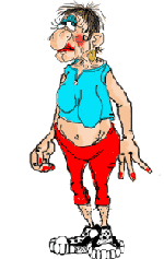 old lady  animation