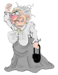 old lady  animation