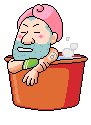 older man in a chair  animation