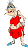 old lady  animation